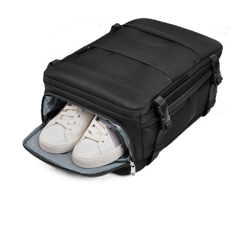 compartiment chaussure d'un sac a dos valise voyagezen