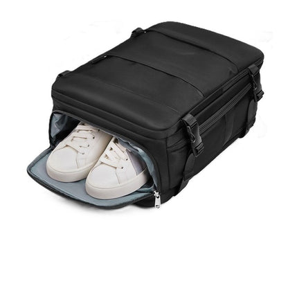compartiment chaussure d'un sac a dos valise voyagezen