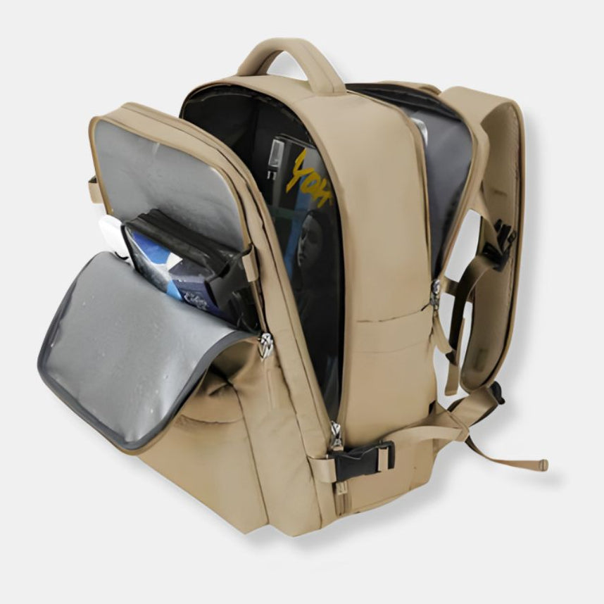sac a dos valise voyagezen ouvert