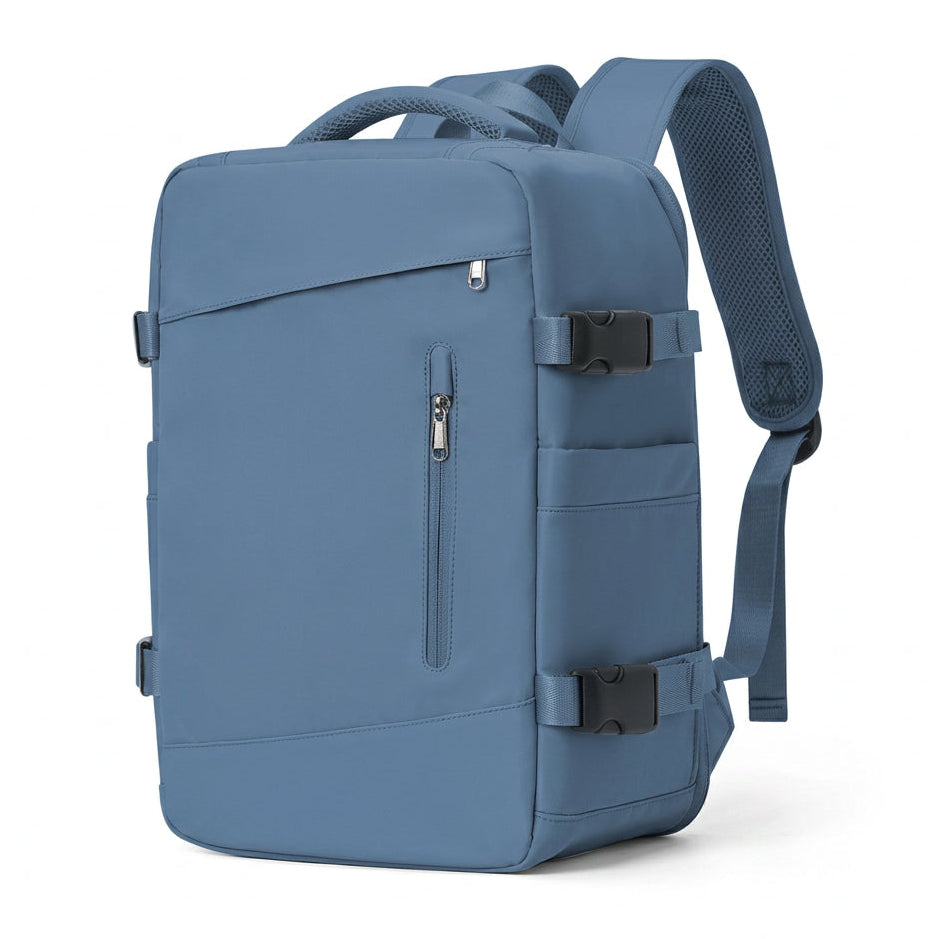 sac a dos voyage avion Aerocompact coloris bleu
