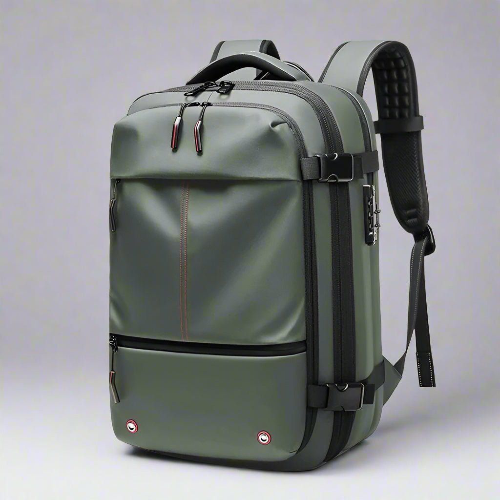 sac a dos voyage compression sous vide vert