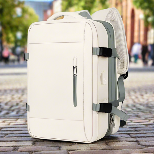 sac a dos voyage extensible week end beige couleur