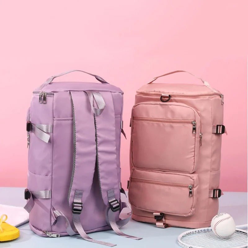 sac a dos voyage ultra polyvalent voilet et rose