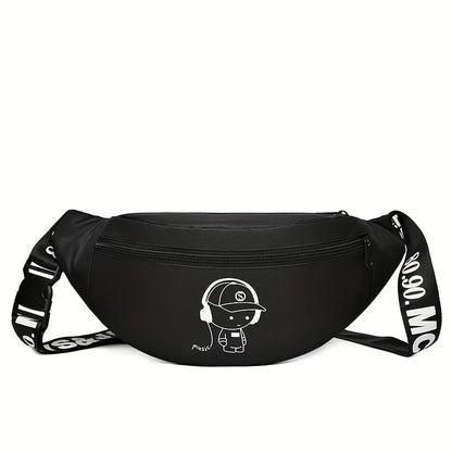sac banane ado garçon noir design