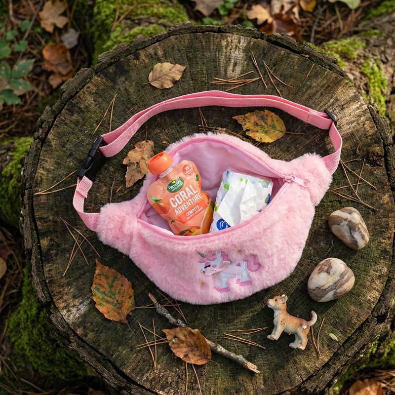 SAC BANANE ENFANT FILLE COLORÉE PELUCHE
