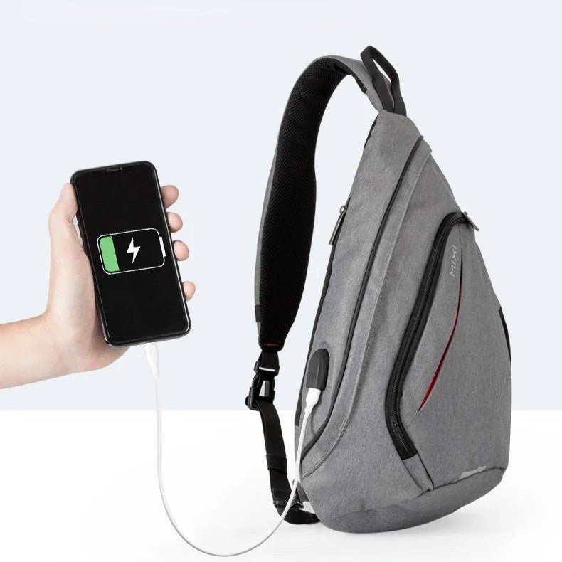sac bandoulière homme crossbody port usb externe