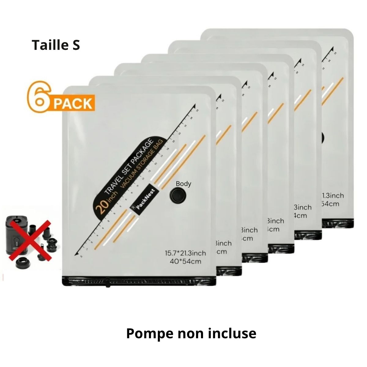 SAC DE COMPRESSION SOUS VIDE AVEC POMPE