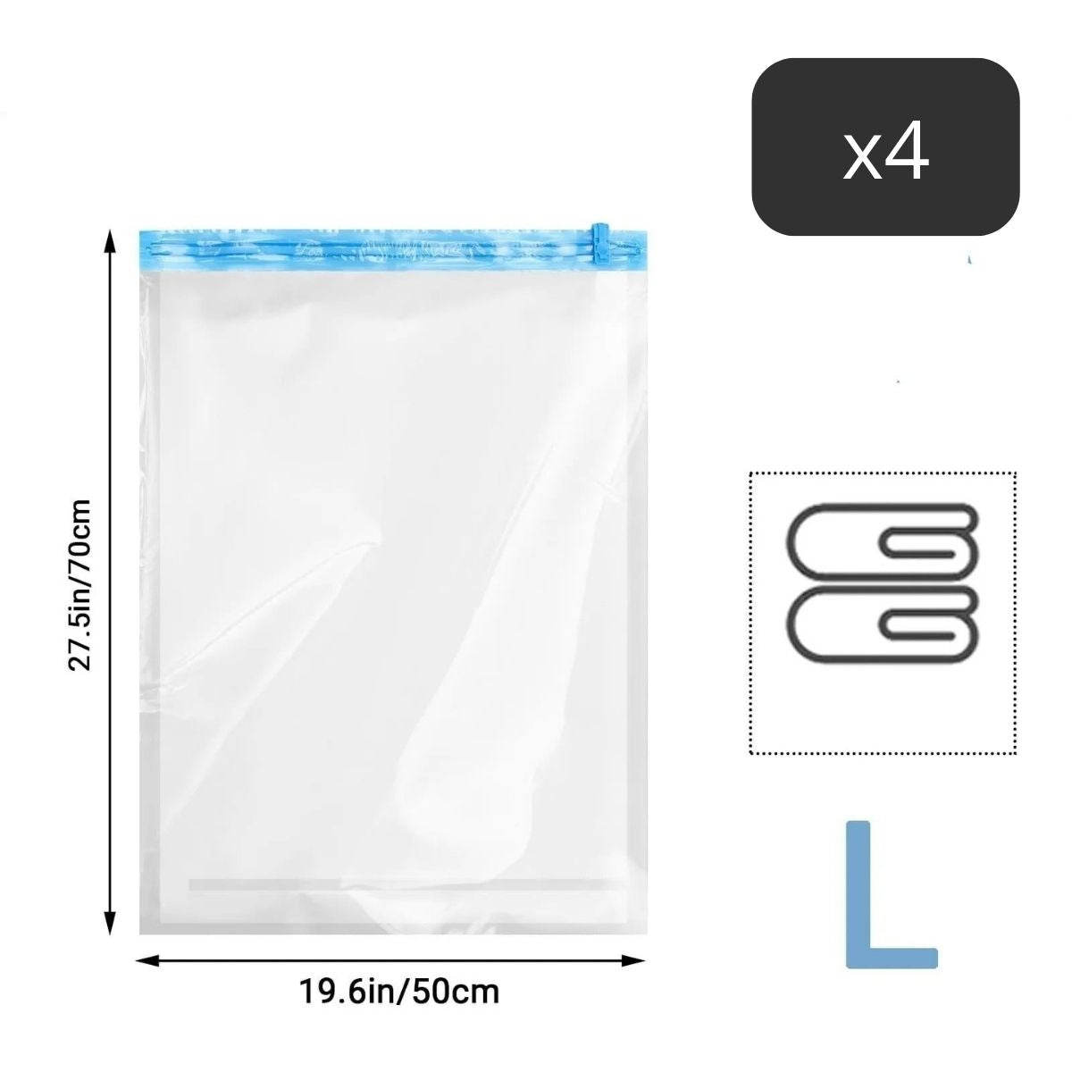 SAC DE COMPRESSION VOYAGE SANS ASPIRATEUR ROLLUP