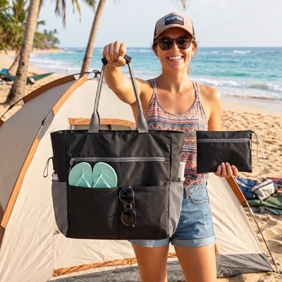 Sac de plage noir