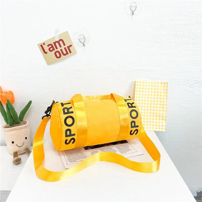 sac de sport enfant fourre tout voyage jaune
