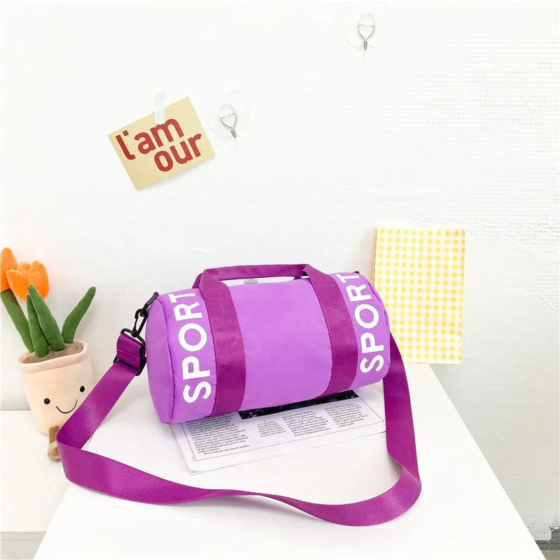 sac de sport enfant fourre tout voyage violet