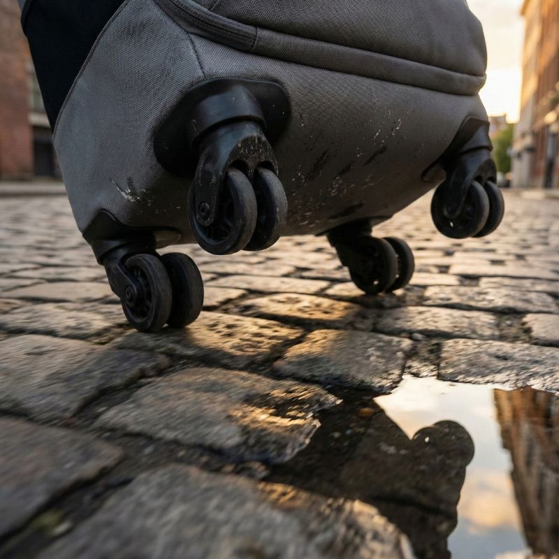 focus roulettes du sac de voyage extensible