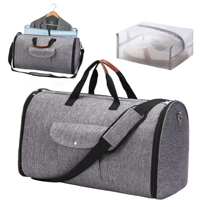 sac de voyage convertible costume grise