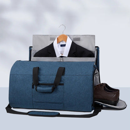 sac de voyage convertible grande capacité bleu