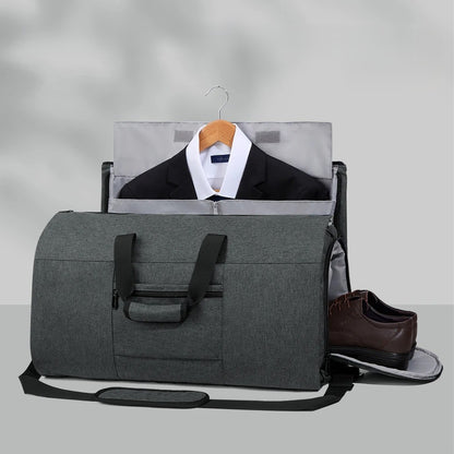 sac de voyage convertible grande capacité gris