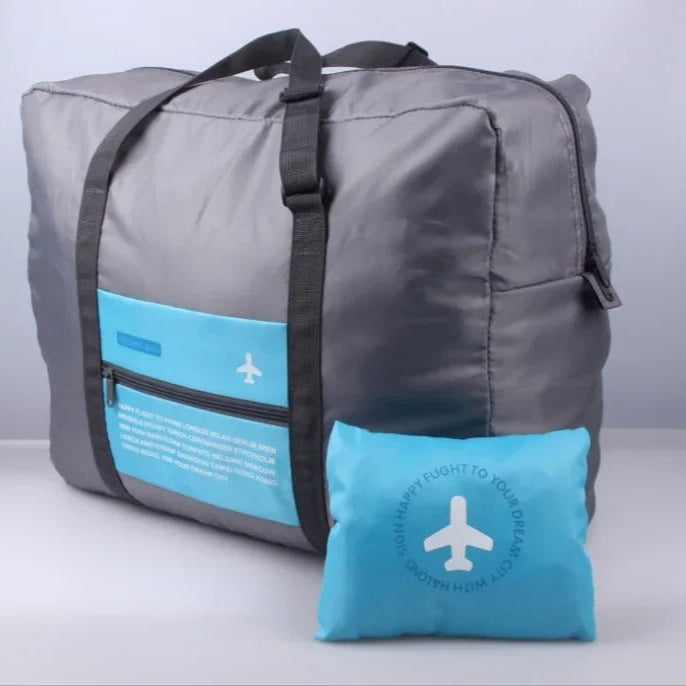 sac de voyage pliable bleu