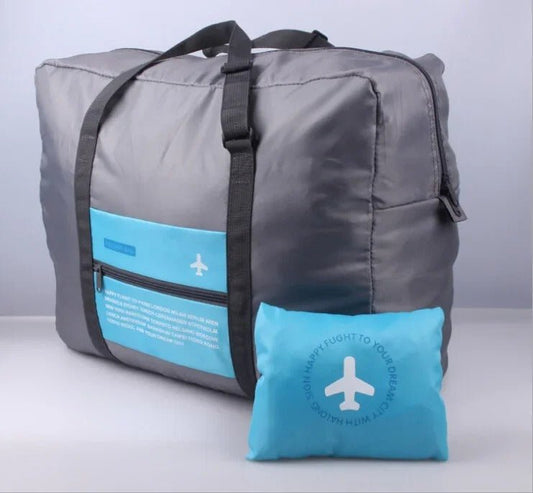 sac de voyage pliable bleu