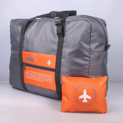 sac de voyage pliable orange