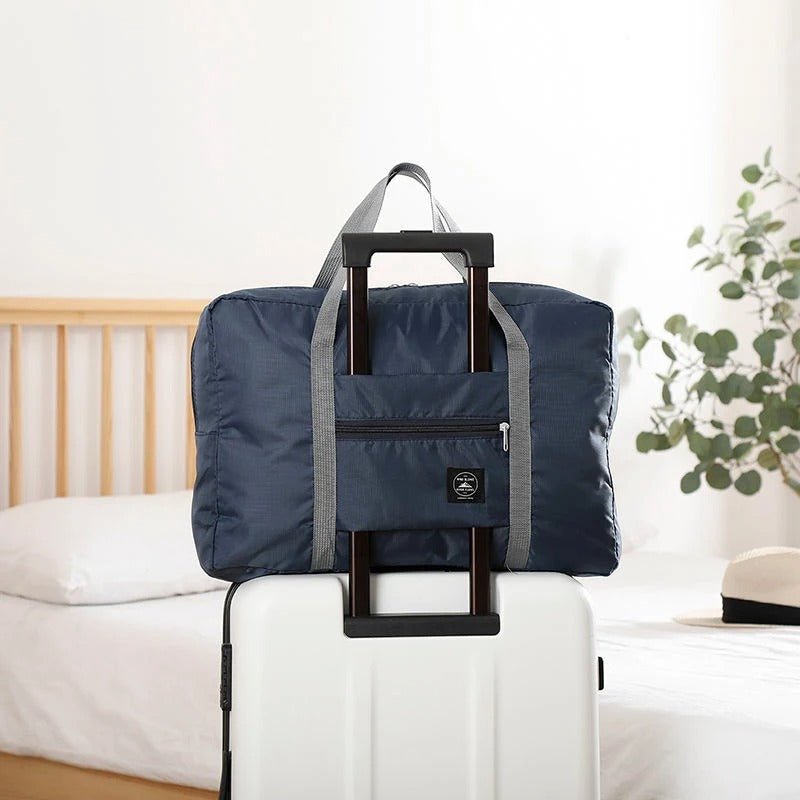 sac de voyage pliable grande capacité bleu foncé