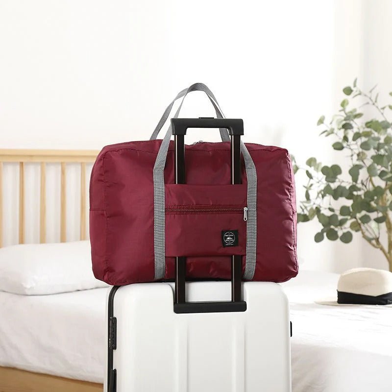 sac de voyage pliable grande capacité rouge