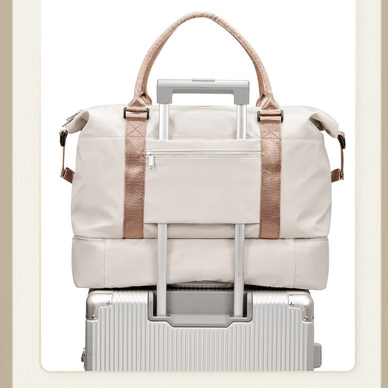 sac de week end femme voyage sur valise
