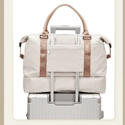 sac de week end femme voyage sur valise