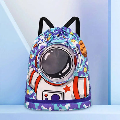 sac piscine enfant compartiment étanche cosmonaute