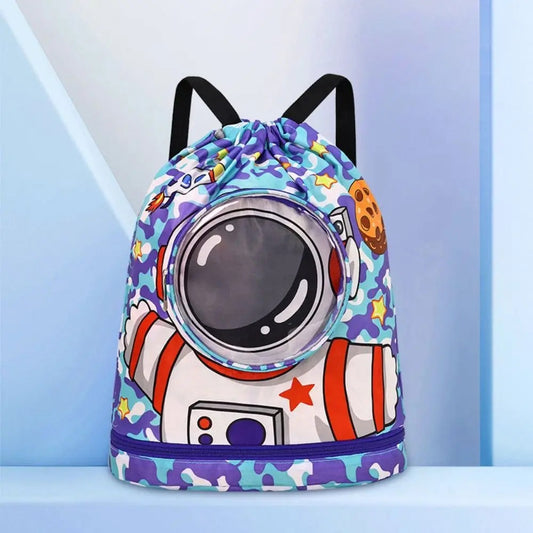 sac piscine enfant compartiment étanche cosmonaute