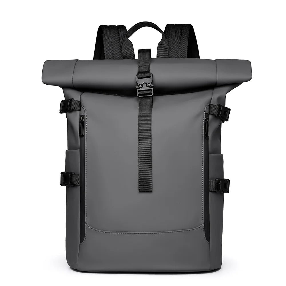 sac roll top pour la ville gris