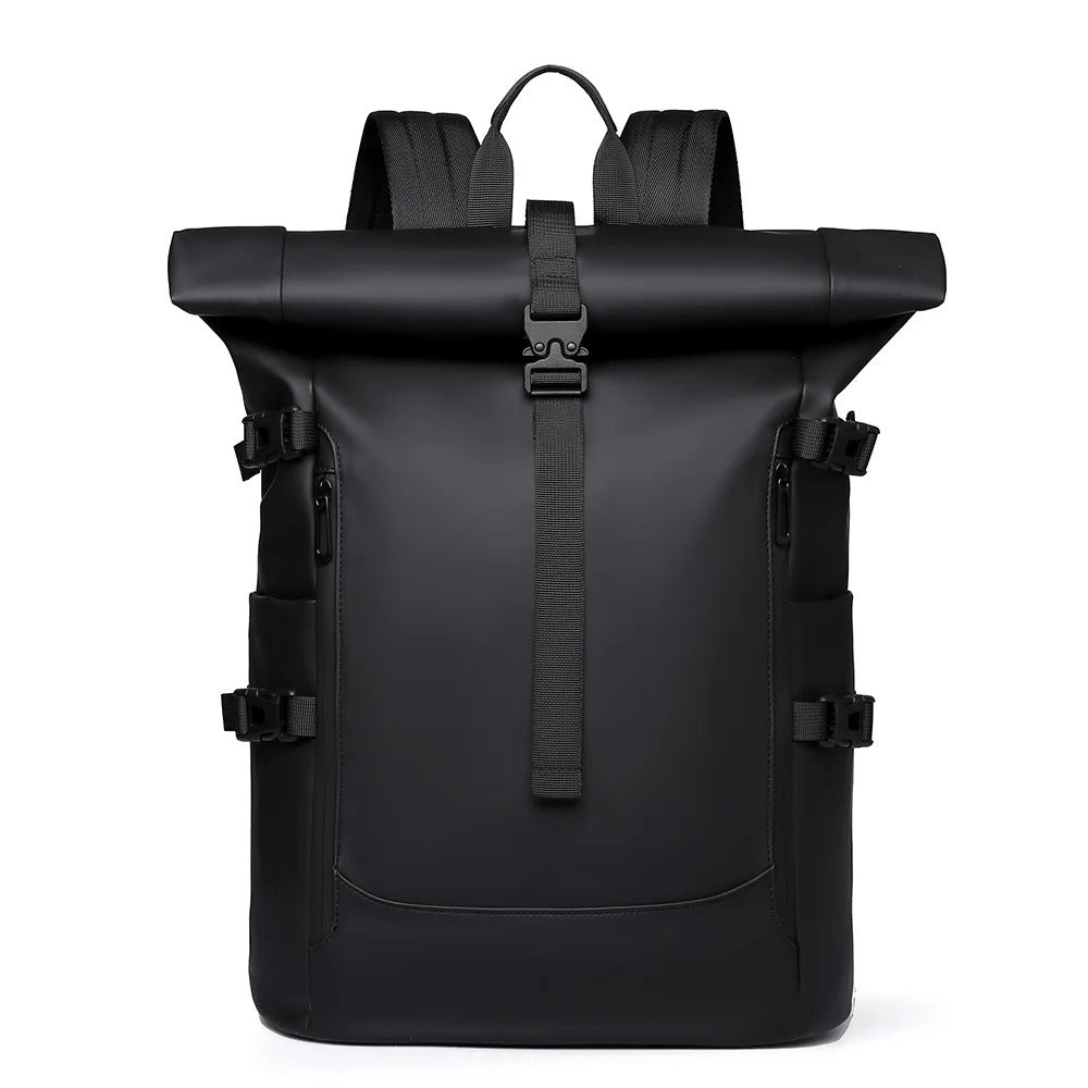 sac roll top pour la ville noir