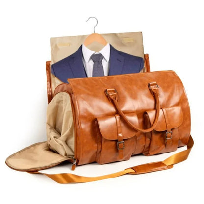 sac voyage convertible cuir avec costume