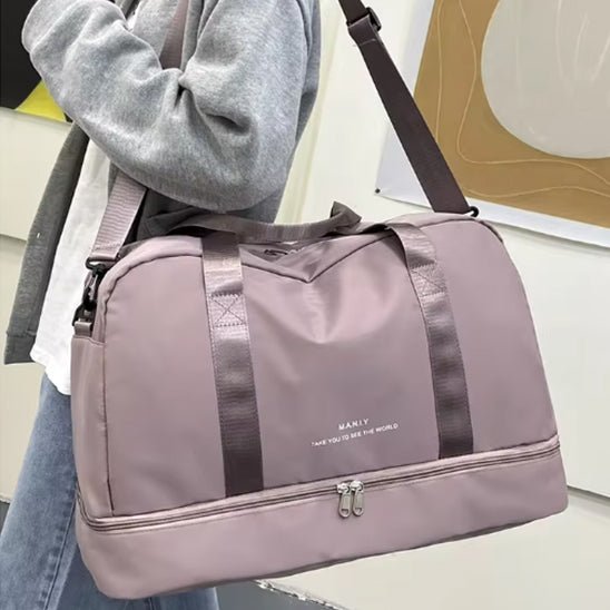 sac voyage grande capacité rose