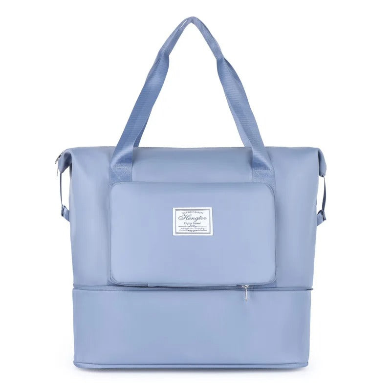 sac voyage ultra leger pliable bleu
