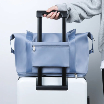 sac voyage ultra leger pliable sur valise