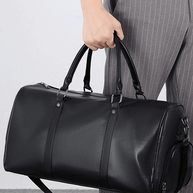 sac week end cuir retro pratique souple