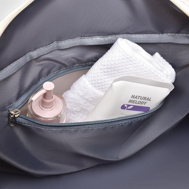 poche étanche sac week-end femme léger beige