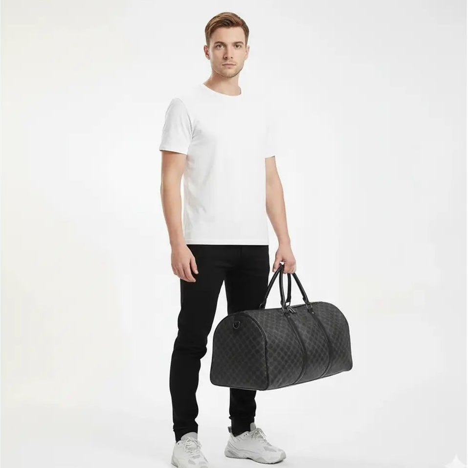 mannequin avec sac week end pour homme
