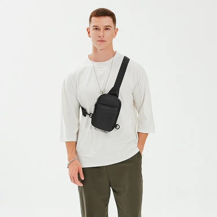 sacoche bandoulière homme multifonctionnel 2-en-1 pour  mannequin