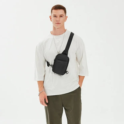 sacoche bandoulière homme multifonctionnel 2-en-1 pour  mannequin