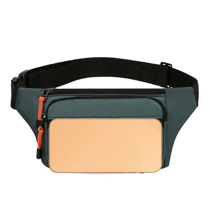 telephone devant sac banane homme voyage outdoor
