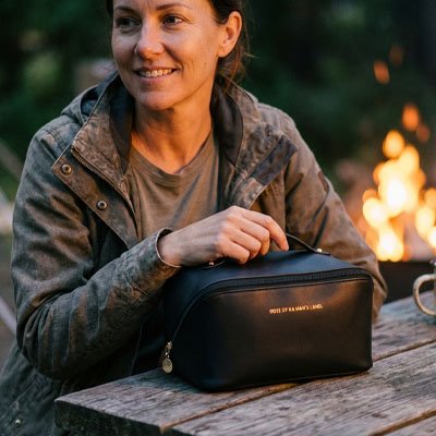 Trousse de toilette femme camping