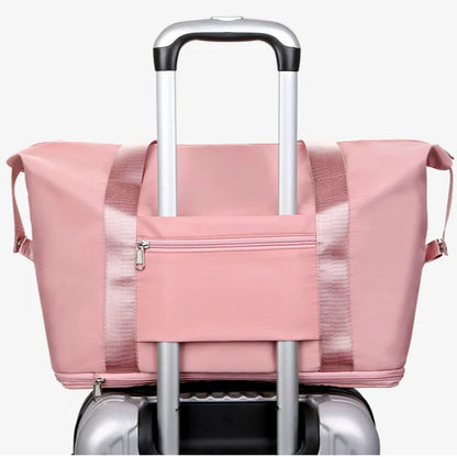 vue arriere week end bag sur une valise