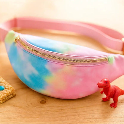 Banane sac enfant arc-en-ciel zoom